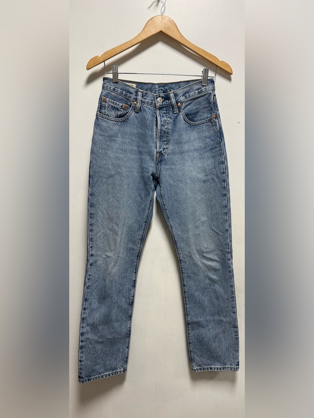 Levi's Women's Straight Leg Light Blue Denim Jeans